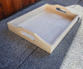 unfinished wood serving platter,anniversary gift,wood tray,large wood tray 14.5x11x1.5inch 37x28x5 cm