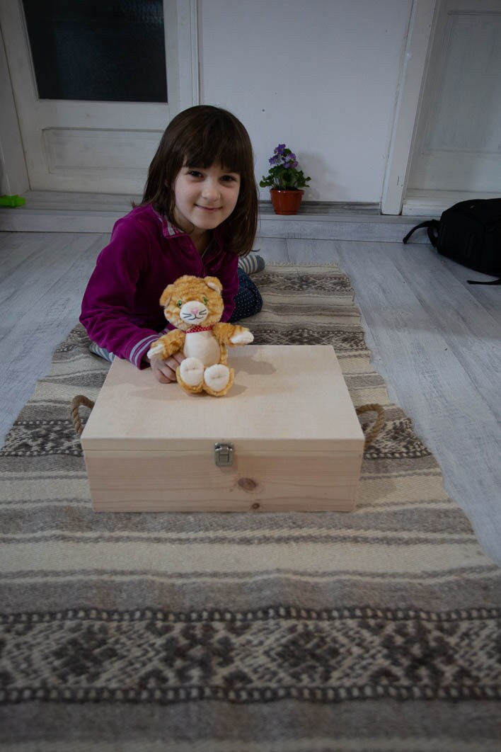 Cutie lemn personalizabila  40x30x14 cm