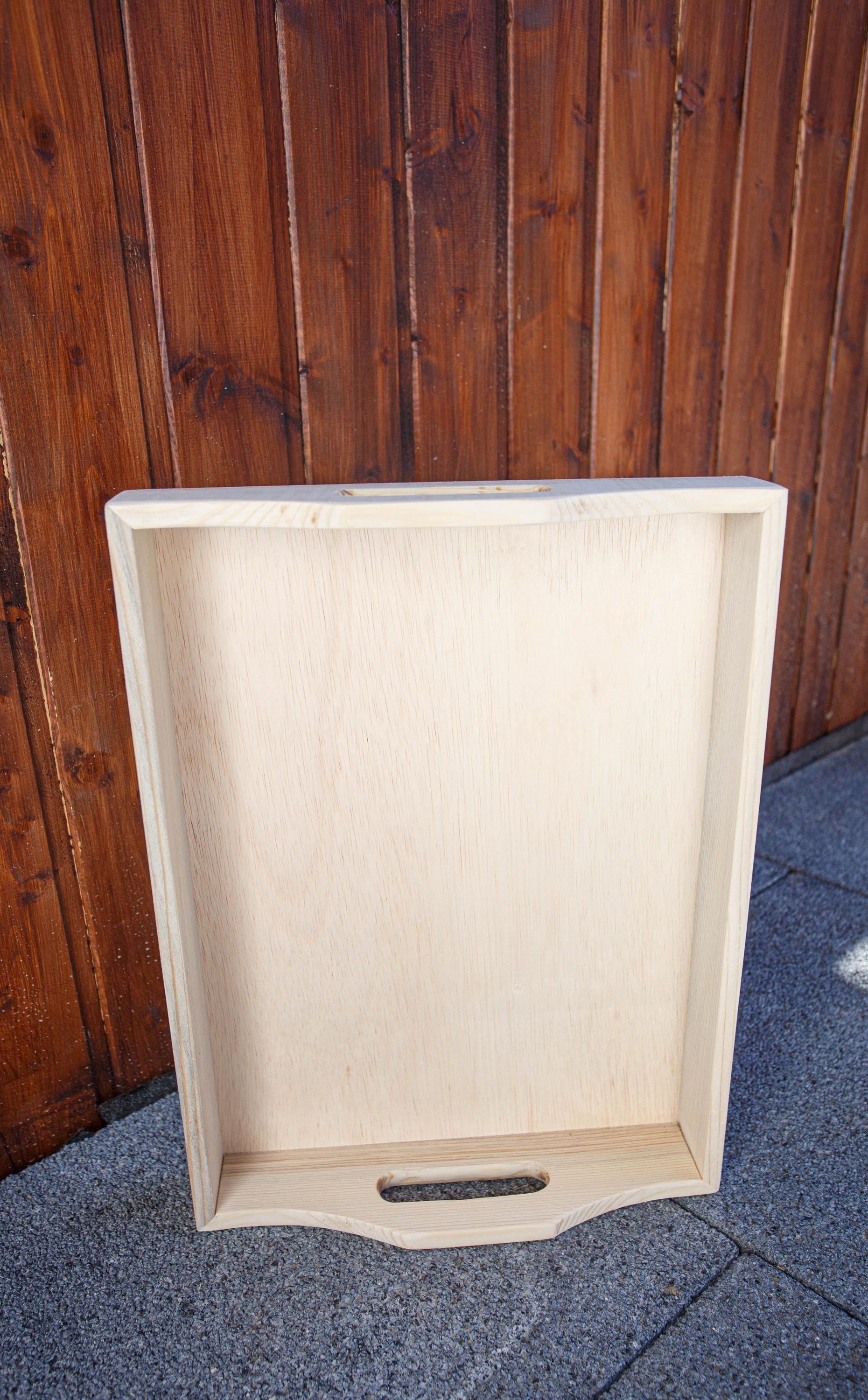 unfinished wood serving platter,anniversary gift,wood tray,large wood tray 14.5x11x1.5inch 37x28x5 cm