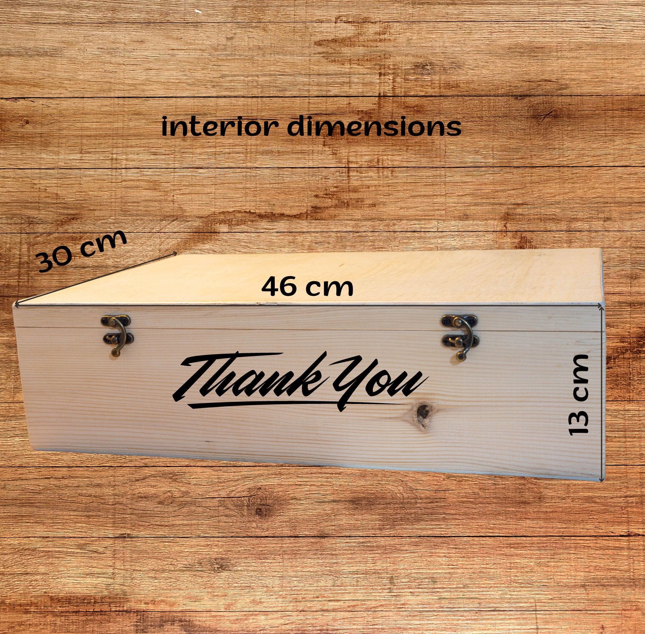 Cutie de lemn personalizabila (46x30x13 cm)