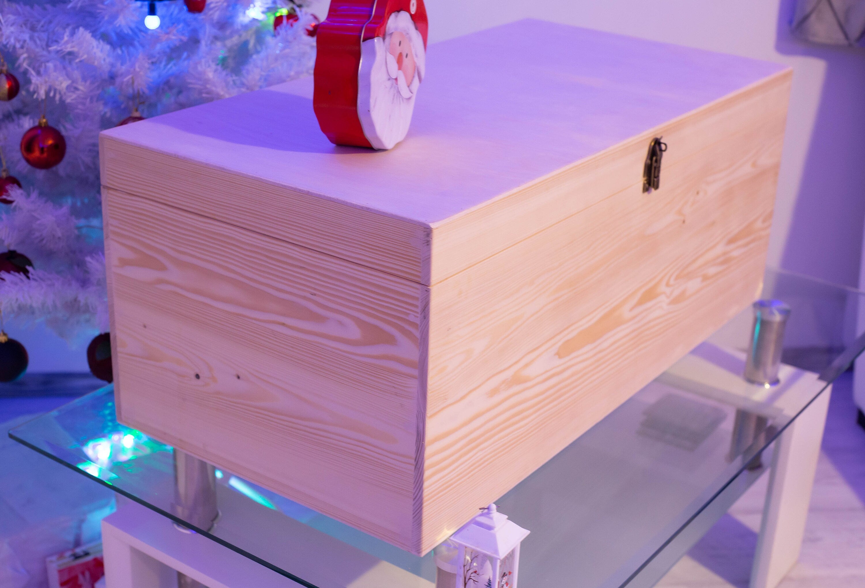 Cufăr din lemn pentru depozitarea jucăriilor – 87 × 35 × 40 cm